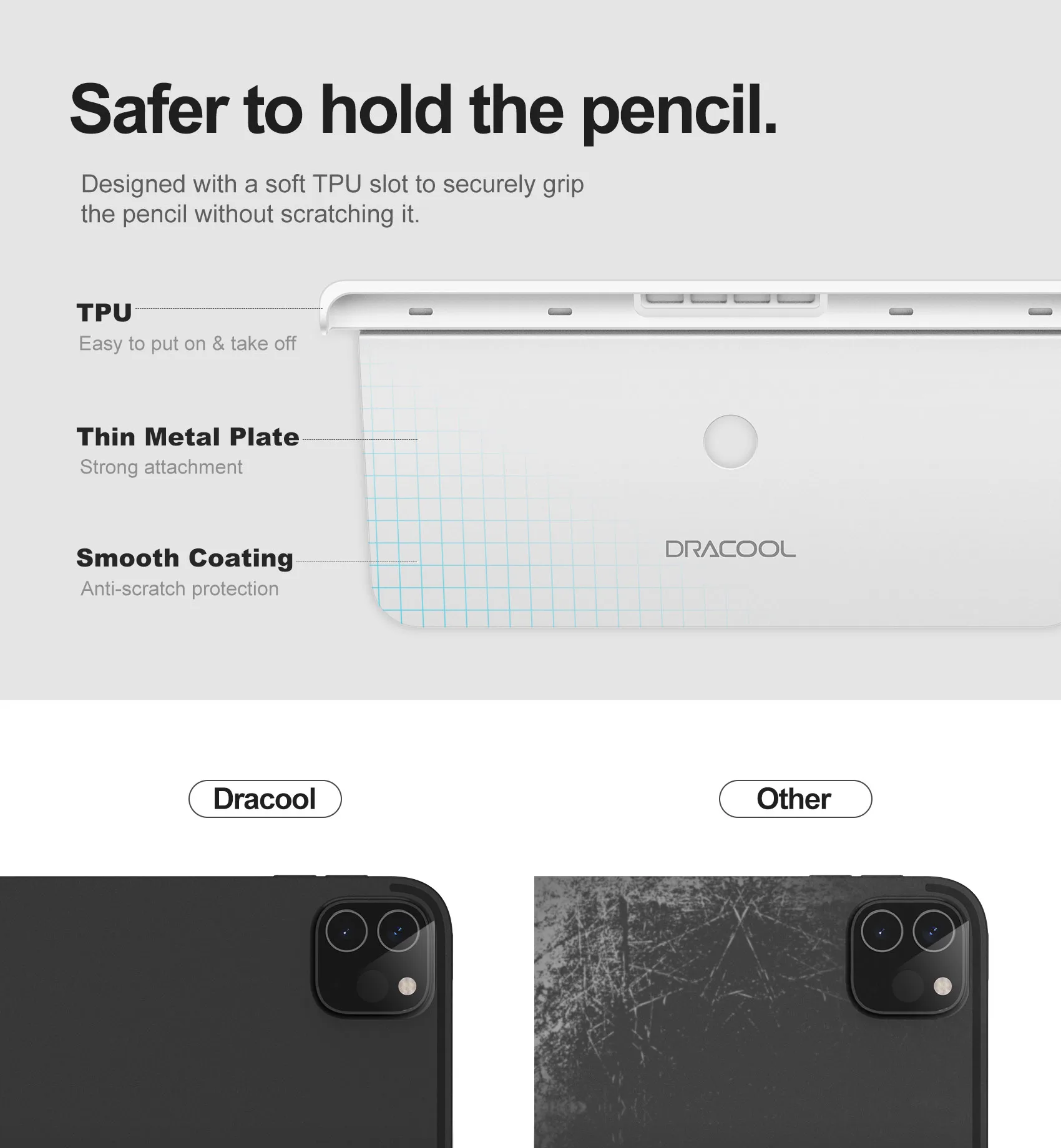 Hsupez Portapenne per Apple Pencil Custodia di seconda Generazione Compatibile con Magic Keyboard, Smart Keyboard Folio e Altre custodie magnetiche, Portapenna per iPad - Bianco Hsupez Portapenne per Apple Pencil Custodia di seconda Generazione Compatibile con Magic Keyboard, Smart Keyboard Folio e Altre custodie magnetiche, Portapenna per iPad - Bianco