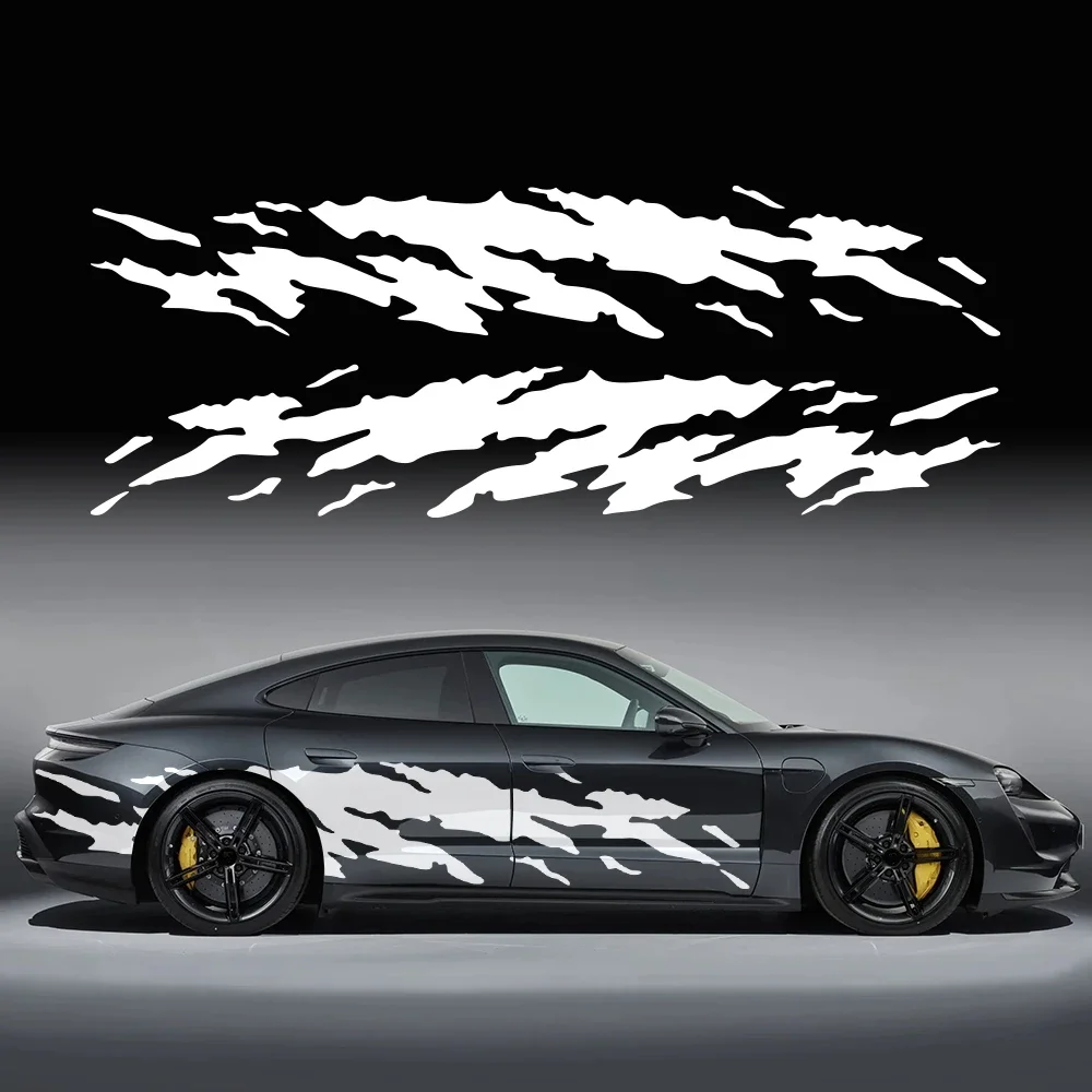 

Car Sticker Personalized Different Shapes Crack Patterns Vinyl Decal Waterproof Self-adhesive Auto Body Side Decoration Sticker