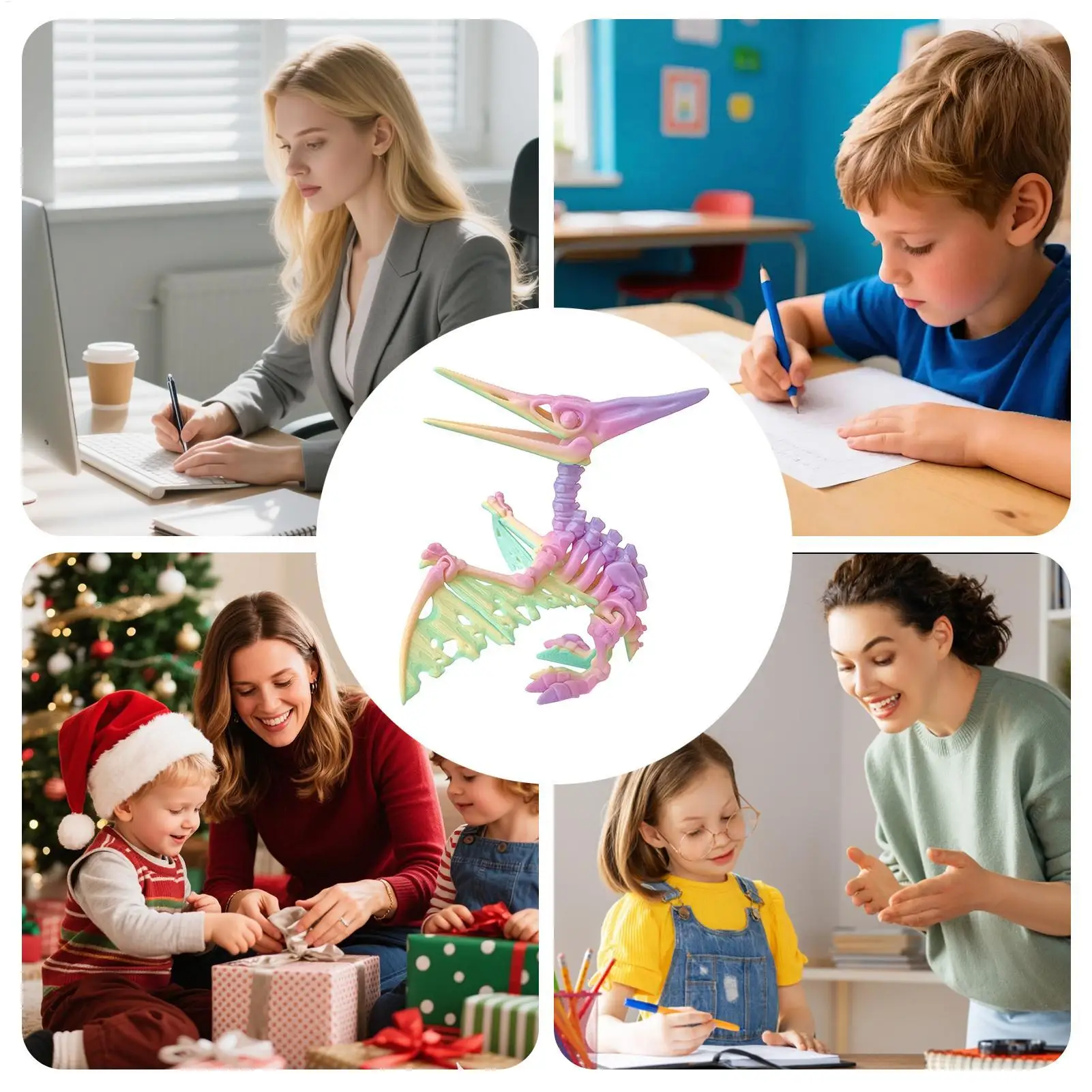 Movable 3D Printed Pterosaur Dinosaur Toy 2