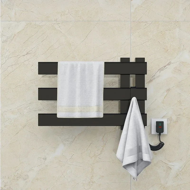 

Aluminum Alloy Electric Heated Towel Rack Intelligent Constant Temperature Bath Linen Dryer Luxurious Bathroom Accessory