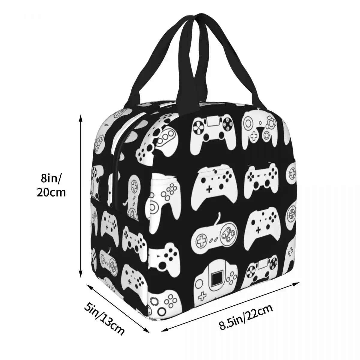 Pillow Video Game Controller Insulated Lunch Bags Thermal   Container Leakproof Tote  Box Food  College Travel