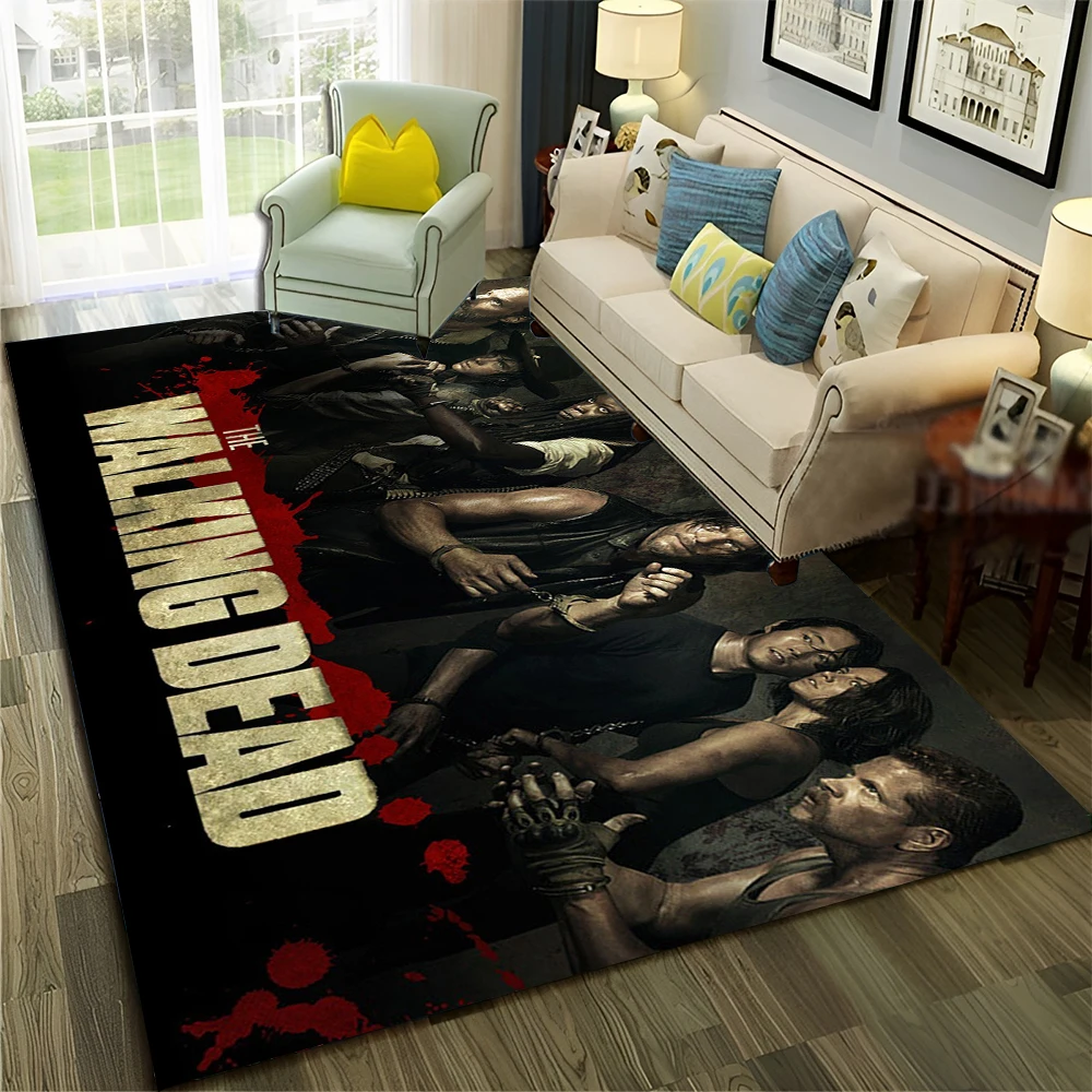 

Horror TV The Walking Dead TWD Carpet Rug for Home Living Room Bedroom Sofa Doormat Decor,kid Play Area Rug Non-slip Floor Mat