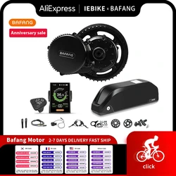 Bafang 자전거 전기 모터 풀 Ebike 키트, 배터리 포함, BBS02B, 750W, 48V, 52V, 20Ah, 8Fun BBS02