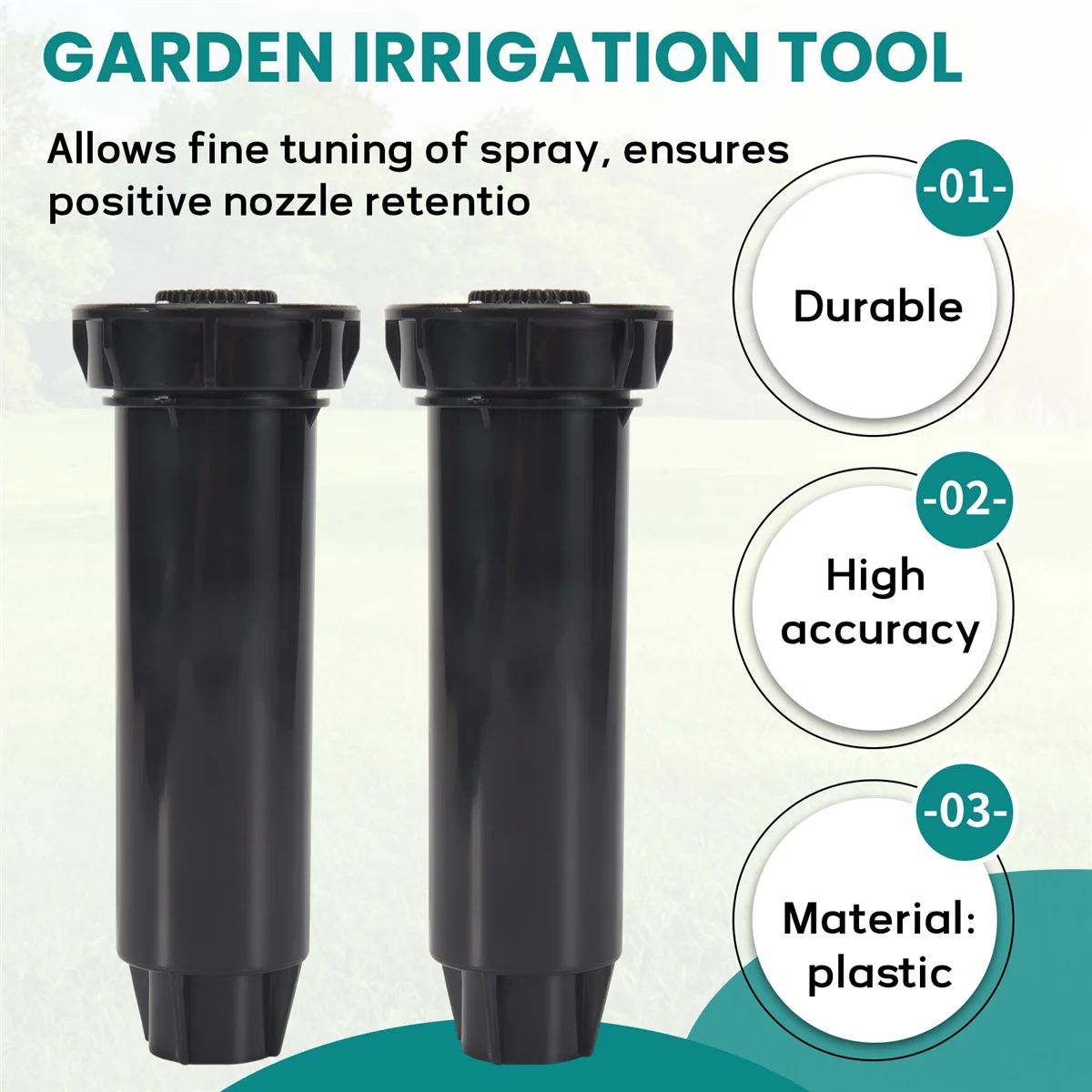 النوعية 10 قطعة المنبثقة الرش أداة الحديقة رأس رش لمستلزمات الحدائق 360 درجة معدات الري والعتاد الرش