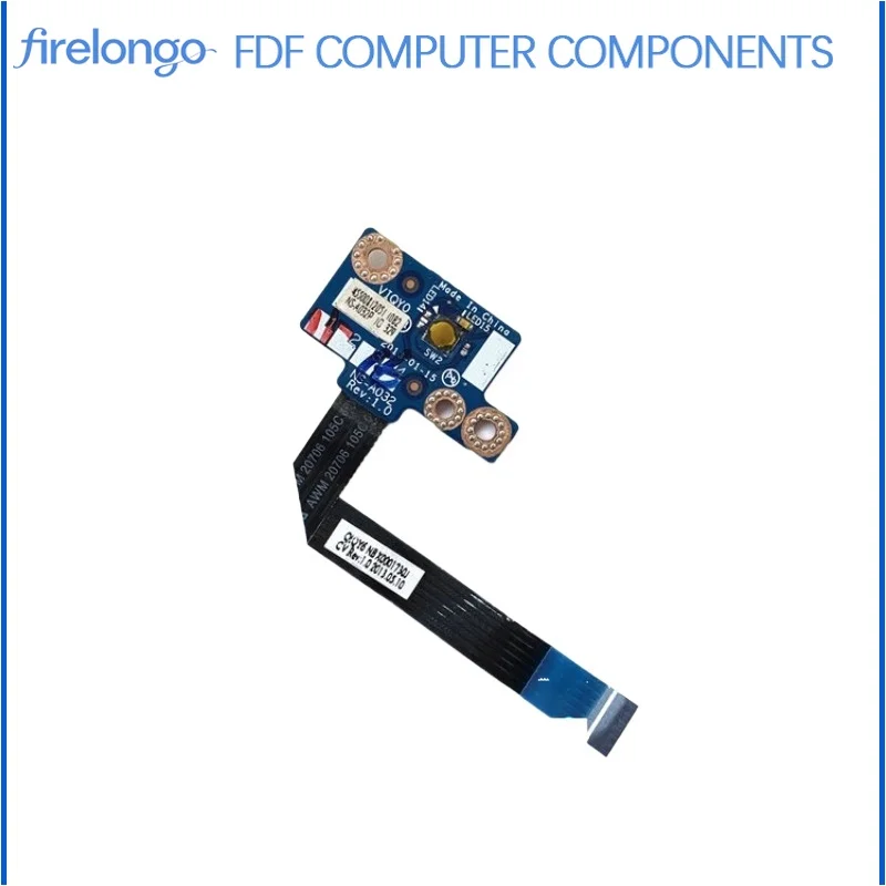 For Lenovo Y500 Y510P Y510 Power Switch Board Original with Cable