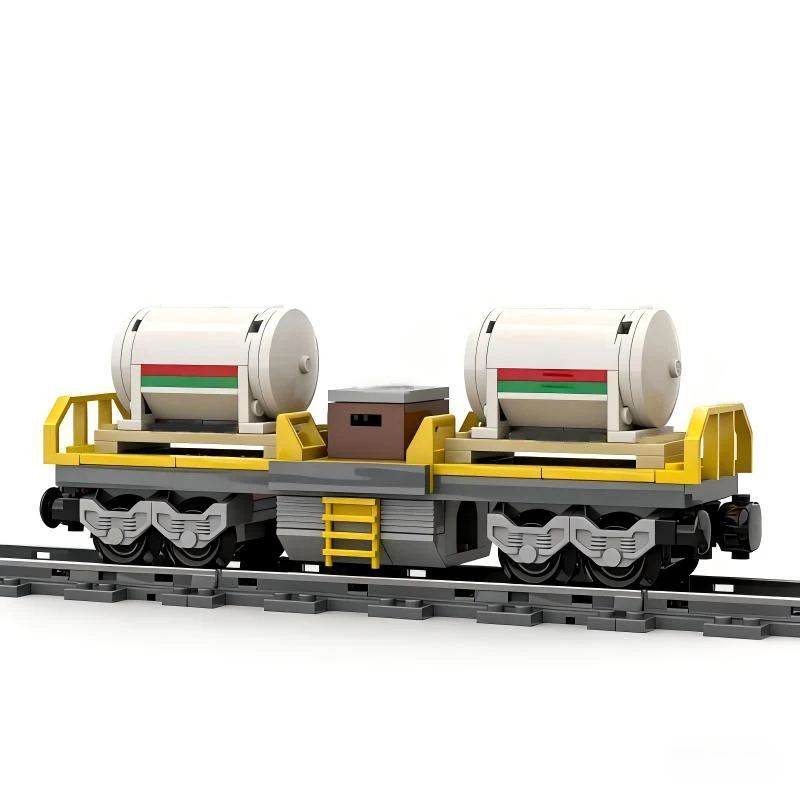 113 PCS transport Flatbed Car MOC Customize Modular Building Block Brick Educational Popular Kids Simple DIY Festival Toy Gift
