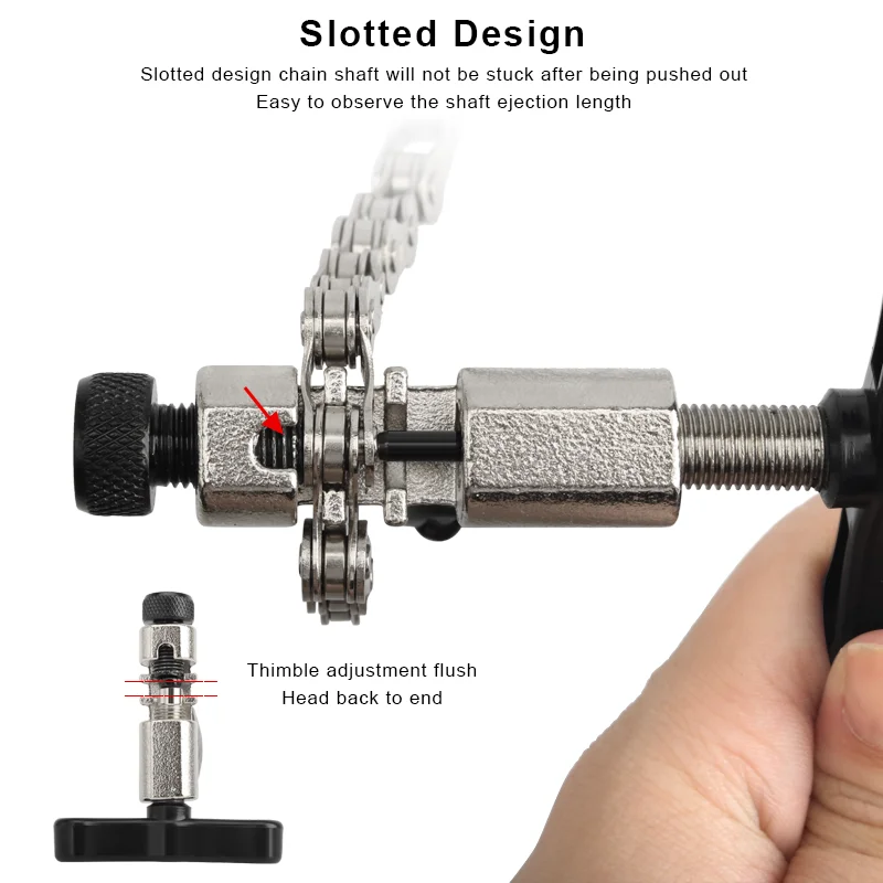 سلسلة دراجات قواطع الفاصل القاطع دراجة اليد إصلاح أداة خدمة إزالة رابط النازع مزيل ث/ساعة هوك ودبوس قواطع الغيار #4