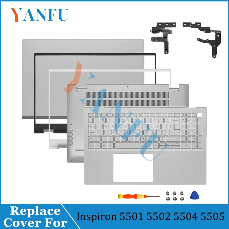 

New For Inspiron 5501 5502 5504 5505 LCD Back Cover Bottom Case Lower Case Rear Lid Top Case 0MCWHY 0DXN80 0PK1Y2