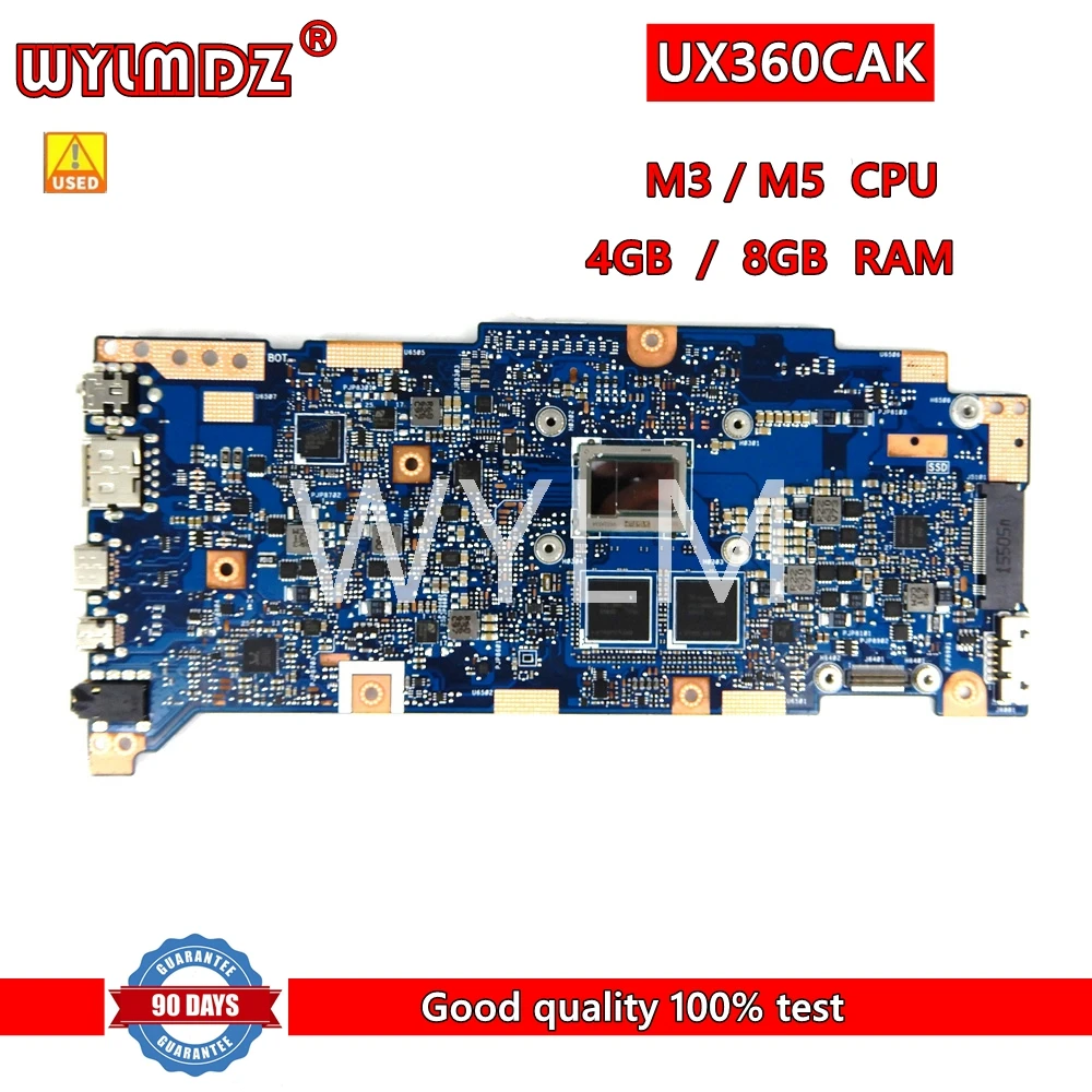 

UX360CAK M3/M5 CPU 4G/8G RAM Mainboard For Asus Zenbook UX360 UX360C UX360CA UX360CAK Laptop Motherboard Tested