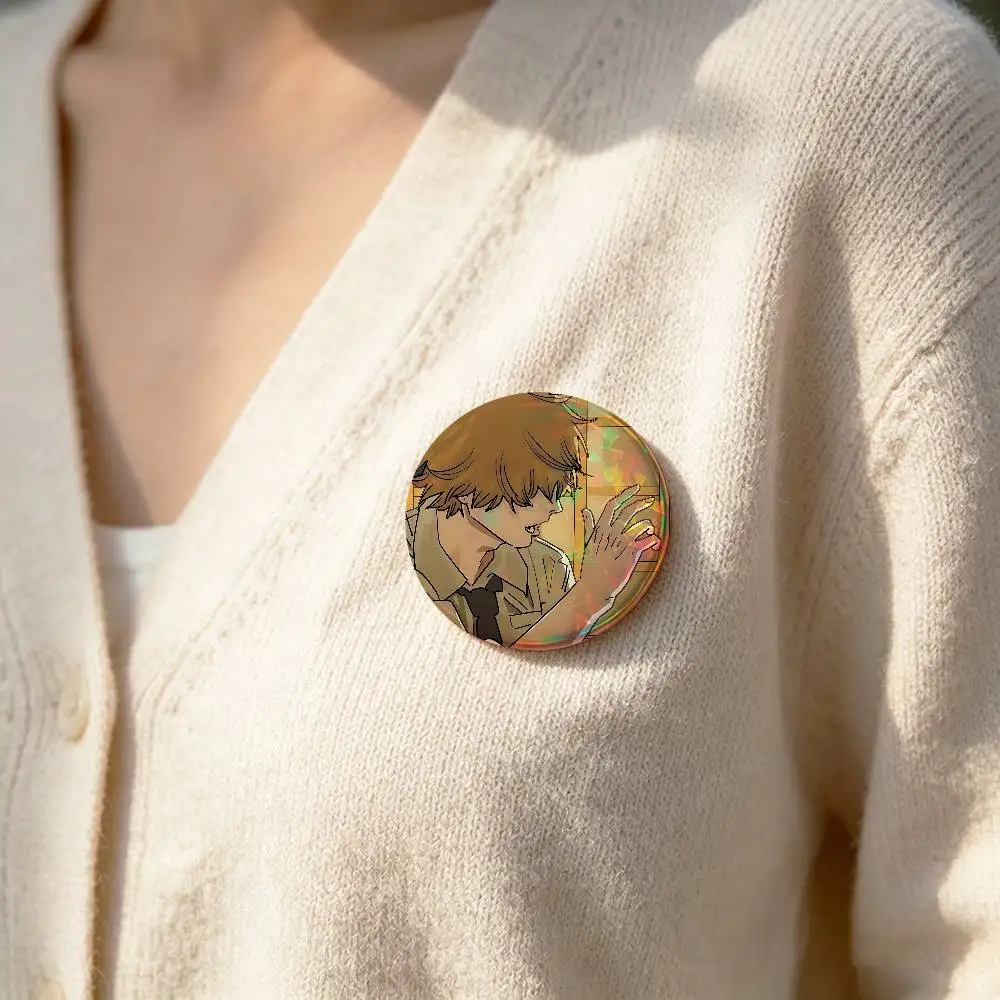 Cool D-denji Badge Pins For Friend, Backpack, Clothing, Collectible Accessories, Jewelry Gift