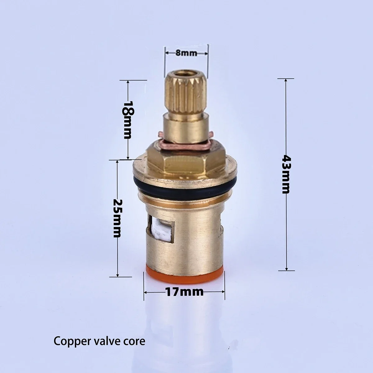 Replacement Brass Ceramic Disc Tap Triangle Valve Single Hot and Cold Water Ceramic Accessories 4 points