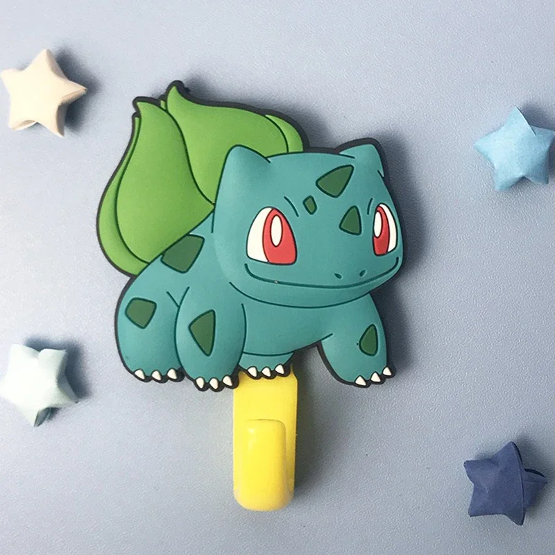 Pokémon Pikachu Cartoon Wall Hanging Hook, DIY, Auto-Adesivo, Criativo, Figura de Animação, Kawaii, Soco Livre, Presentes para Crianças