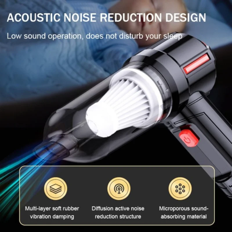 3-in-1 wireless High power vacuum cleaner Vehicle mounted vacuum cleaner Handheld dual purpose vacuum cleaner dust blower