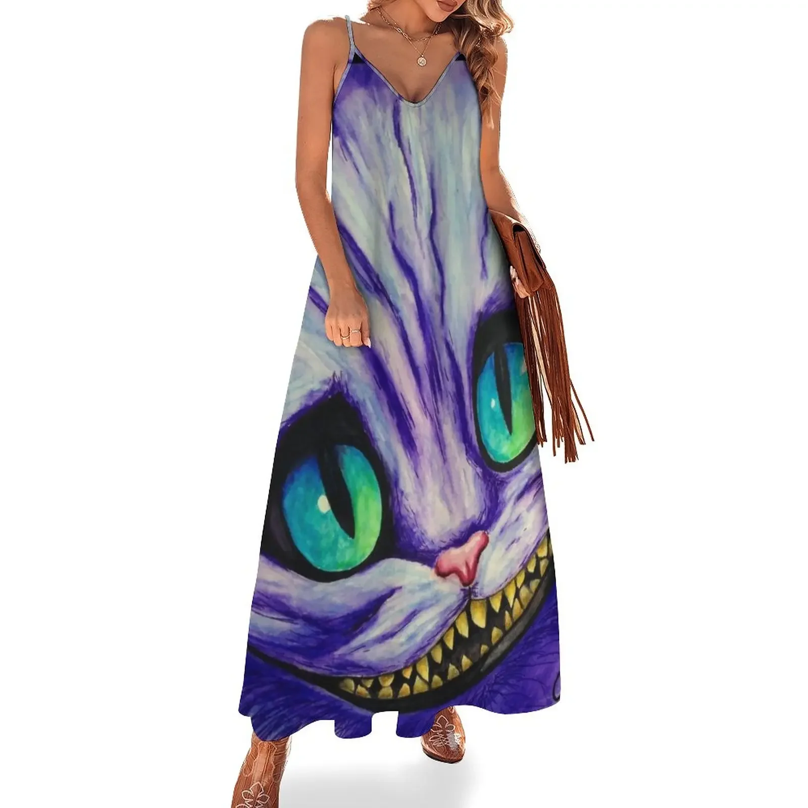

“We're all mad here” Sleeveless Dress dress summer 2025 women dress party evening elegant luxury celebrity Aesthetic clothing