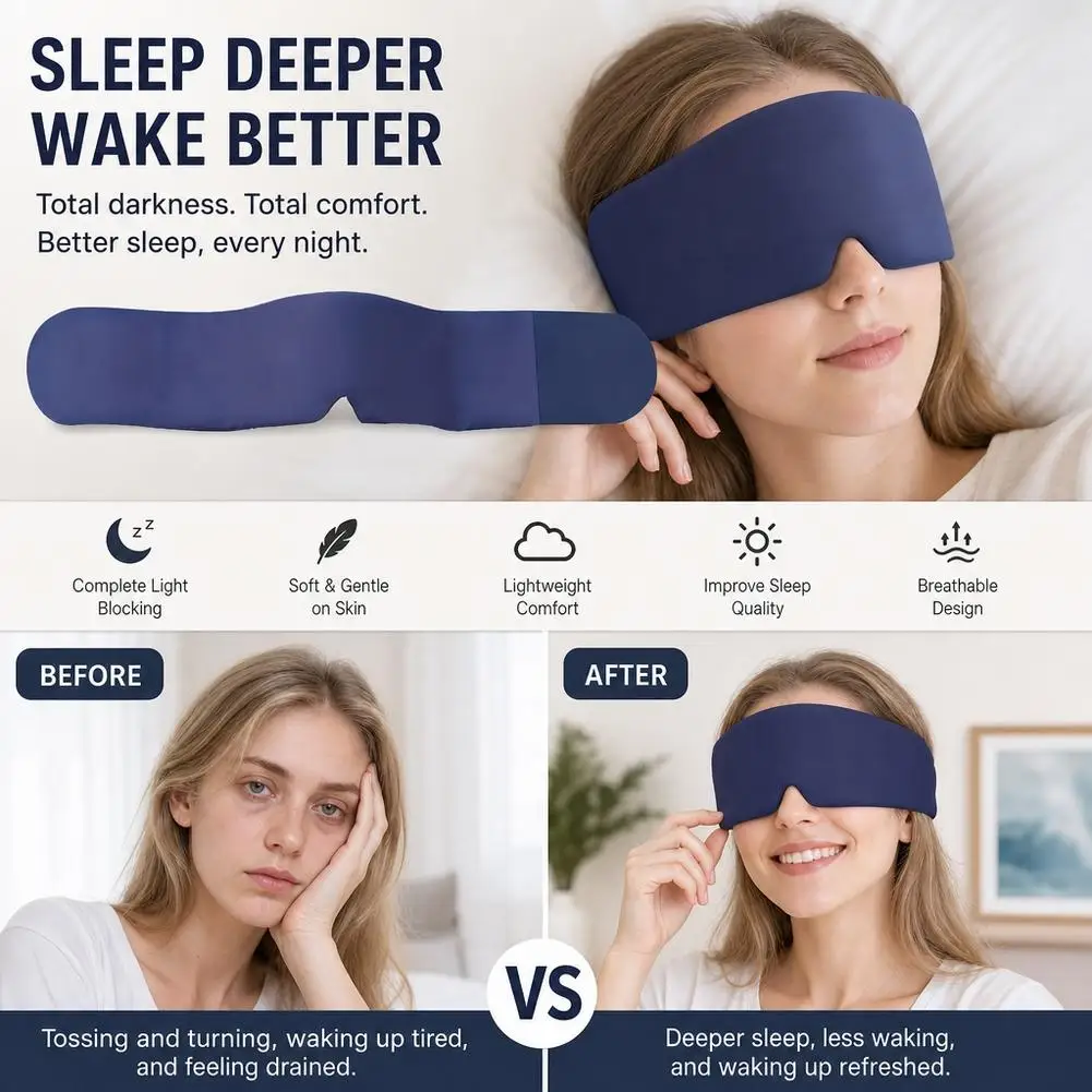 Technology Gravity Deep Sleep Eye Mask Sleep Relief Eye Fatigue Sleeping Shading Double-sided Micro Pressure Gravity Eye Mask