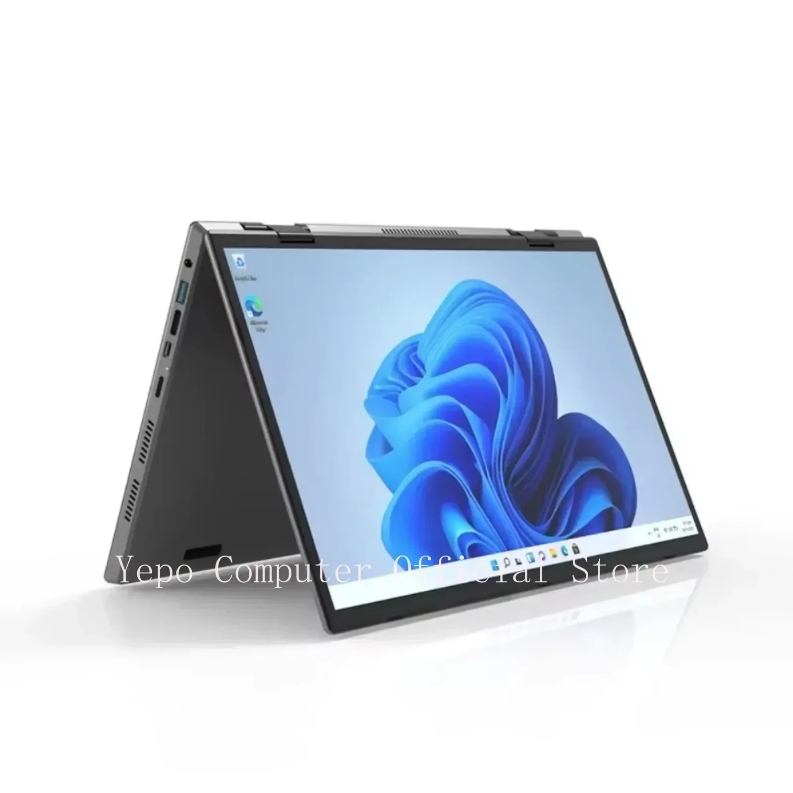 YEPO 2025 كمبيوتر محمول جديدة 360 °   شاشة Flip Fold 2 في 1 Intel N95 Windows11 HD 14 بوصة 2.2K تعمل باللمس 16 جيجابايت رام 1 تيرابايت SSD وسادة وكمبيوتر محمول