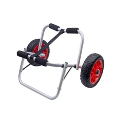 Foldable Kayak Trolley Canoe Dolly Tote Carrier Transport Portable Trailer Cart Removable Wheel Rowing Boat Kayak Accessories