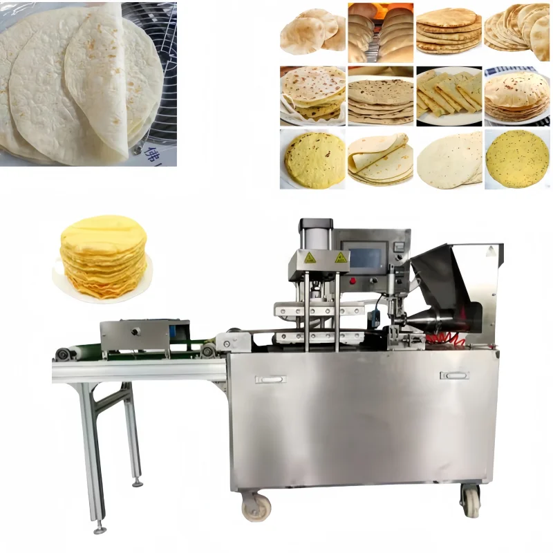 New Model Fully Automatic Tortilla Production Line 800-3000pcs/hour Automatic Roti Making Machine
