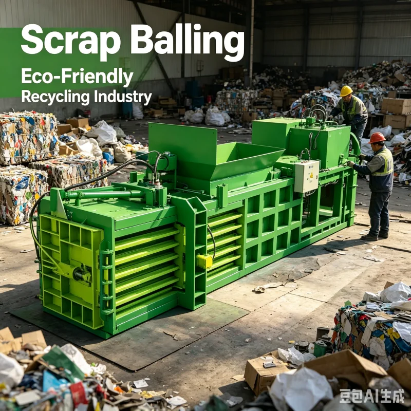 Fully Automatic Horizontal Baler Stable Voltage Operation For International Cross Border Recycling Business Equipment