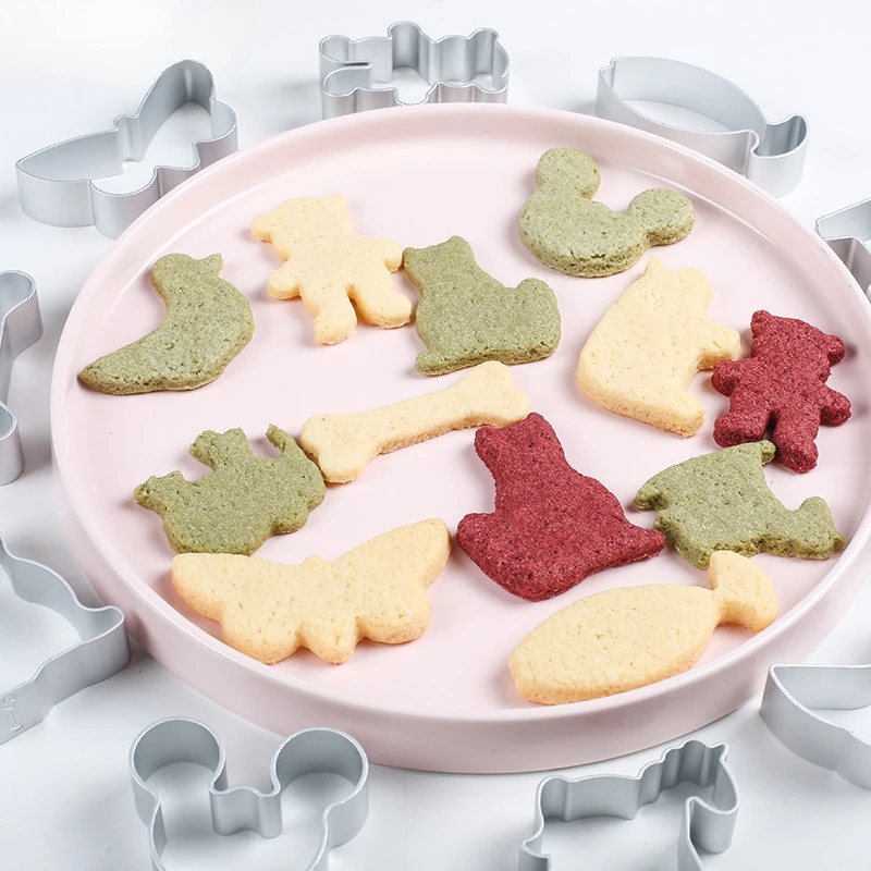 

Cartoon Cookies Stainless Steel Molds Cranberry Shapes Animal Patterns Pressed Fancy Home Diy Kitchen Baking Tools