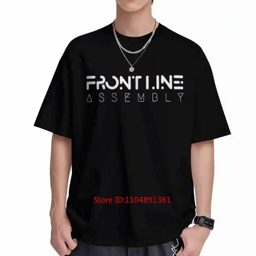 Fla Front Assembly Korean Streetwear Short Sleeve Tee 100% Cotton T-Shirt