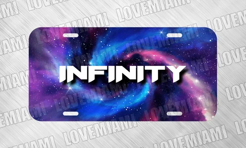 Cosmic Trippy Star  License Plate Auto Car Tag FREE SHIP Aluminum