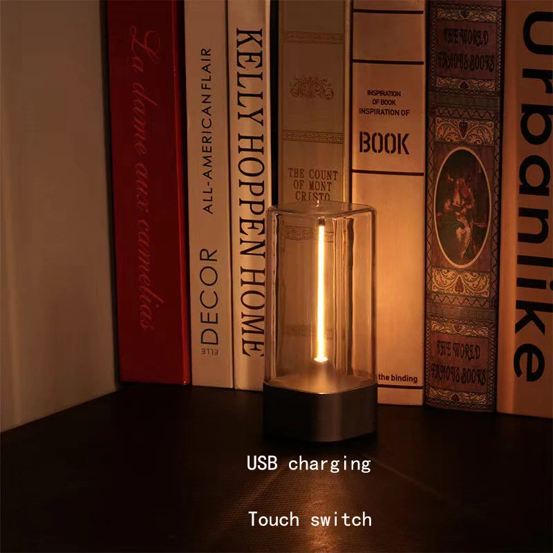 Portable Quantum Magnetic Small Night Light Indoor Lamp Bedroom Bedside Lamp Creative Gift Lamp Curved Line Lamp