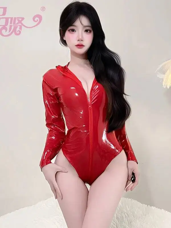 مثير براءات الاختراع والجلود الرغبة النقية نمط داخلية سستة مفتوحة المنشعب الصغيرة الصدر الرغبة النقية بلون داخلية للنساء PIPN