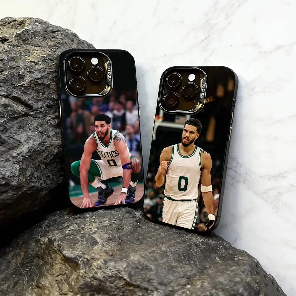 

Jayson Tatum Phone Case For iPhone 17,16,15,14,13,12,11 Plus,Pro Max,XS,Colored Silver Plated Inside Cover
