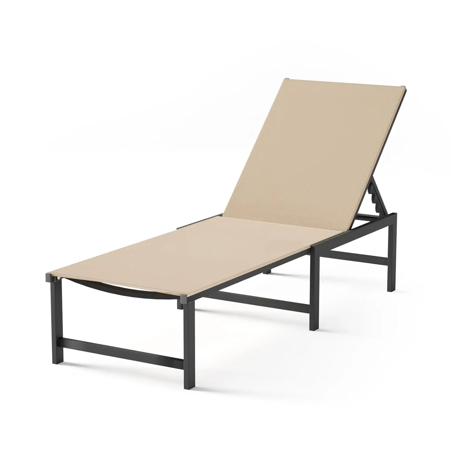 

Chaise Lounge Chair Outdoor,Aluminum Patio Lounge Chairs,Lounge Chairs with 5 Adjustable Backrest for Outside Beach, Customized