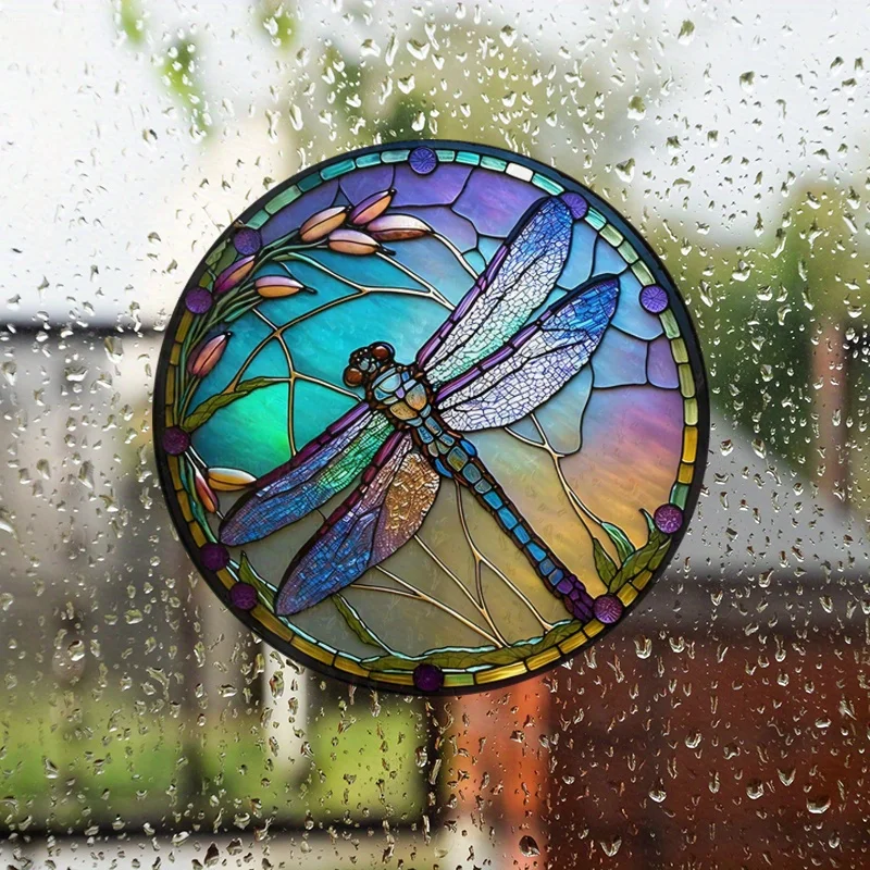 1pc Libelle Fenster Glas elektro statische Aufkleber Home Decoration statische Frisch halte glas Aufkleber Auto rv wasserdichte Aufkleber #22