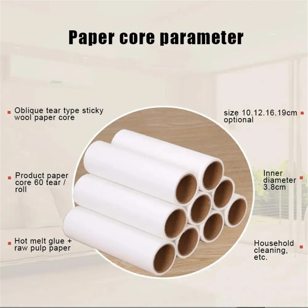 Lint Roller Replacement Tearable Home Clothing Sticky Wool Dust Hair Remover Roller Replacement Paper