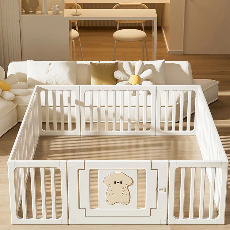 Hot Selling HDPE High Quality Baby Safety Plastic Playpen Household Baby Fence