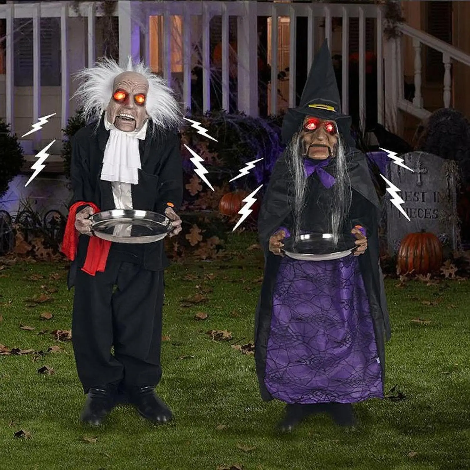 

Halloween Decoration Scary Housekeeper Figurine for Haunted House Indoor Bar