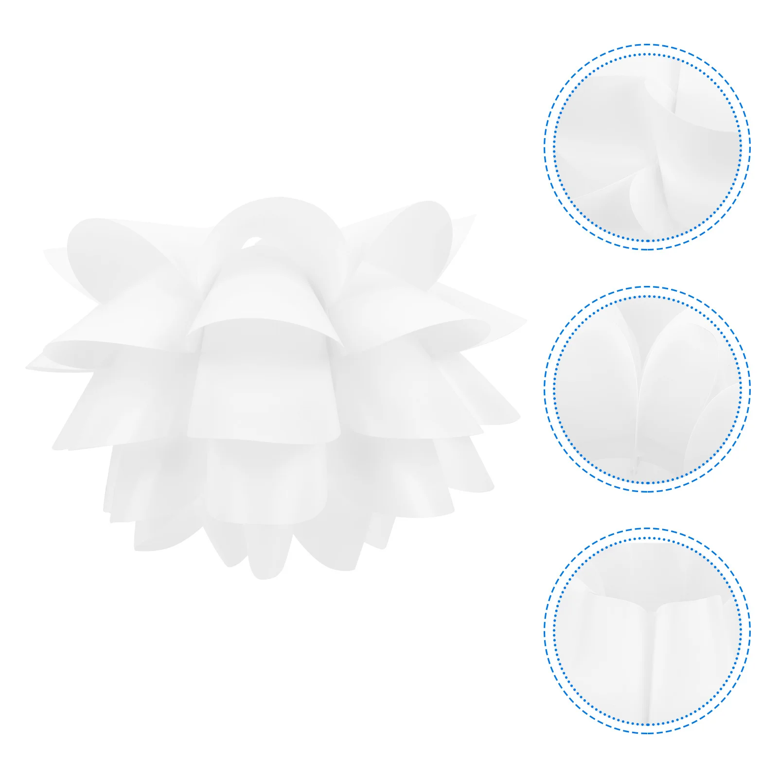 

Stylish Lotus-Shaped Pp Plastic Lampshade Durable Decorative Ceiling Bedroom Light Accessory Nordic Design Creative Chandelier