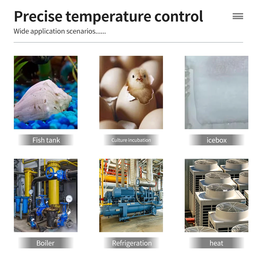 Imagem -02 - Controlador de Temperatura Inteligente Tuya Wifi Digital Termostato 10a Controle de Aquecimento e Resfriamento Interruptor com Sonda Sensor Zfx-wt01