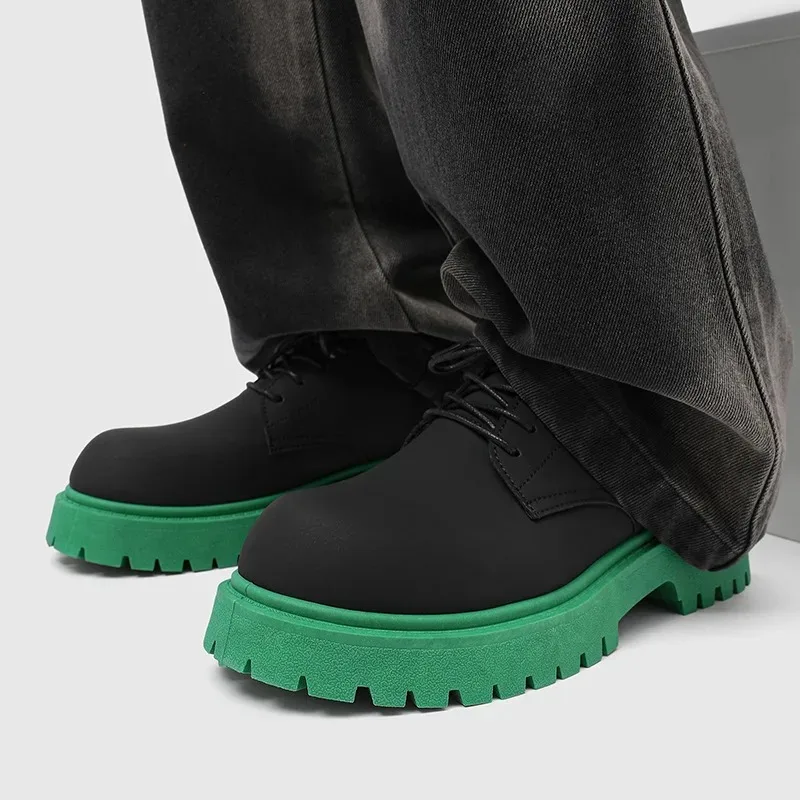 Chaussures pour Hommes de créateur Chaussures décontractées en cuir suédé de haute qualité Chaussures Derby classiques à grande tête pour hommes Chaussures à lacets Chaussure Hommes