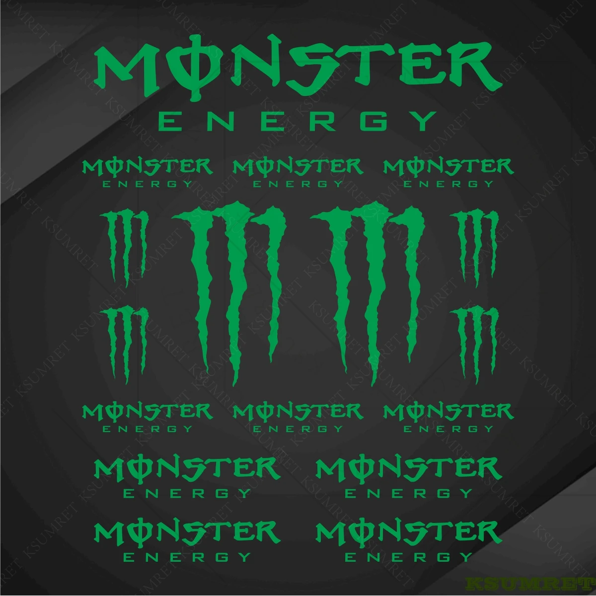 Para Monster Energy pegatinas de motocicleta calcomanías casco pegatinas tanque impermeable