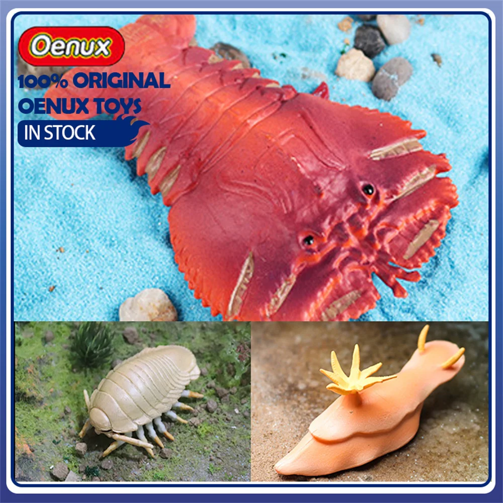 

Oenux Realistic Slipper Lobster Sea Hare Leafy Seadragon Yeti Crab Giant Isopod Jellyfish Marine Animal Models for Collection De