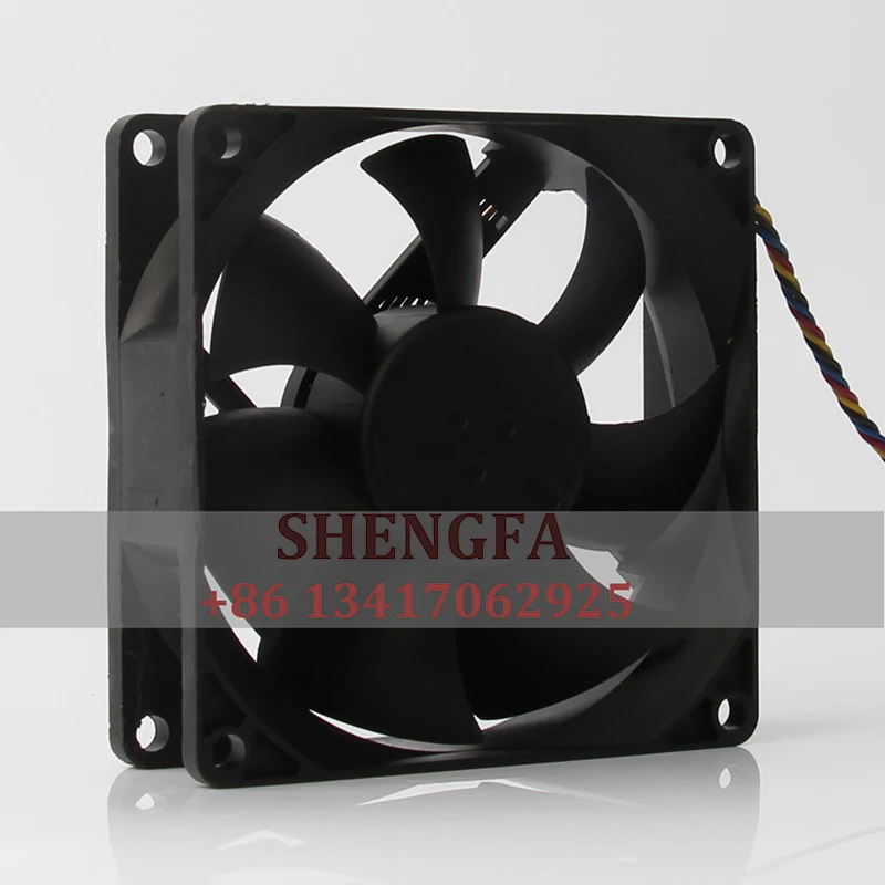 PVA080G12H Case Cooling Fan DC12V 0.60A 80X80X25mm 8CM 8025 4-wire Axial Flow Centrifugal Ventilation Exhaust Ducted