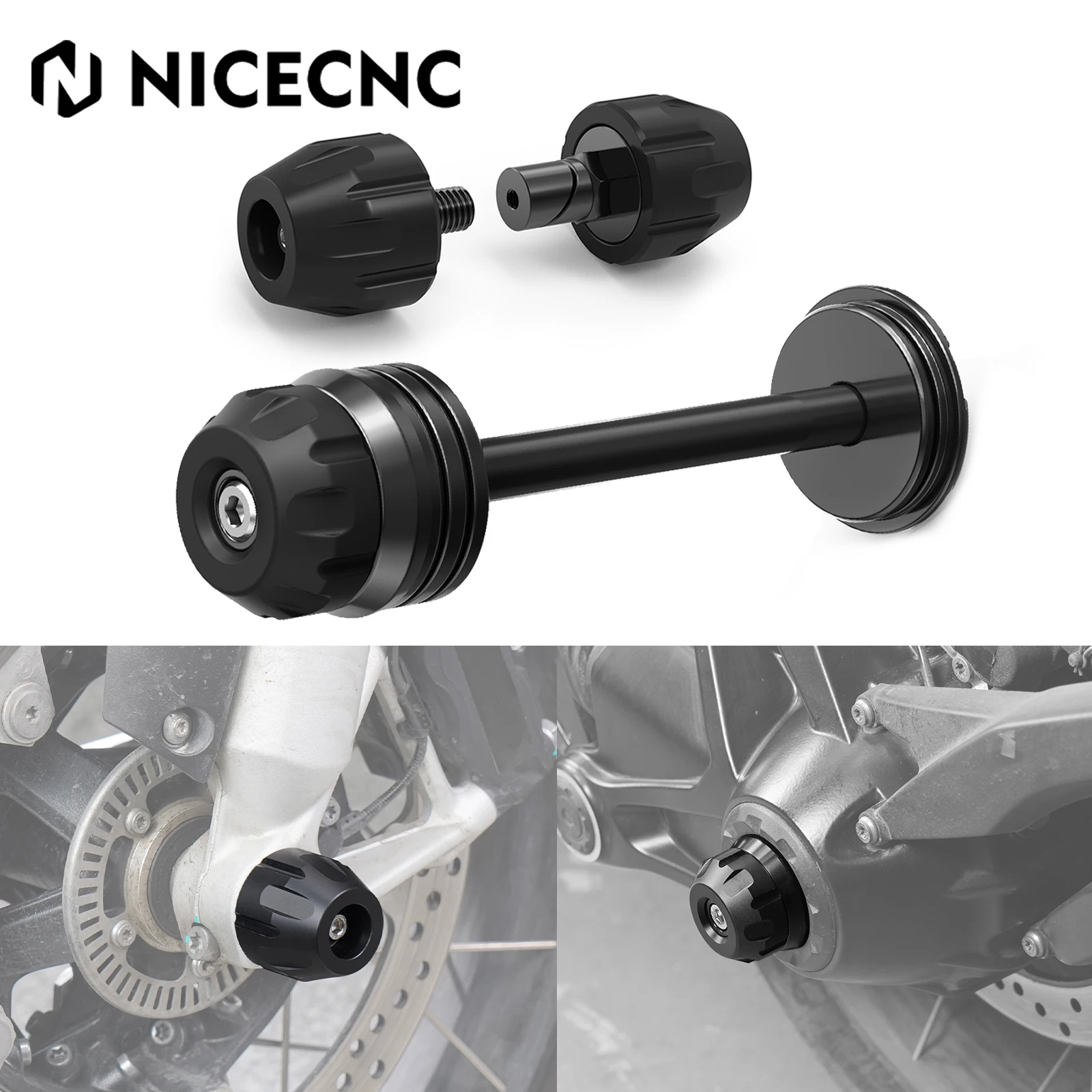 

For BMW R1250GS R1250GS Adventure 2019-2024 Front Rear Wheel Axle Fork Slider Crash Protector R 1250GS R1250 GS ADV 2019-2023