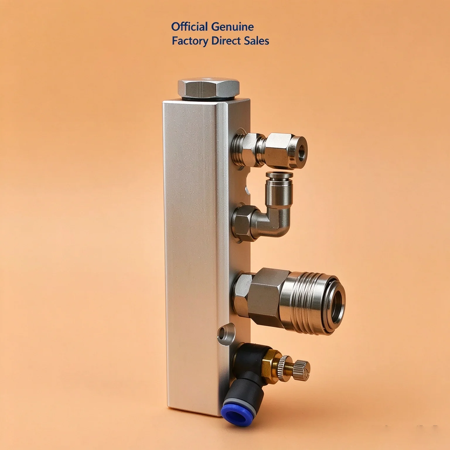30x30mm Air Manifold Distributor PT1/2 to PT1/4 Drain Diverter Oil Exhaust 2-10 Way Row Distribution for Air Source