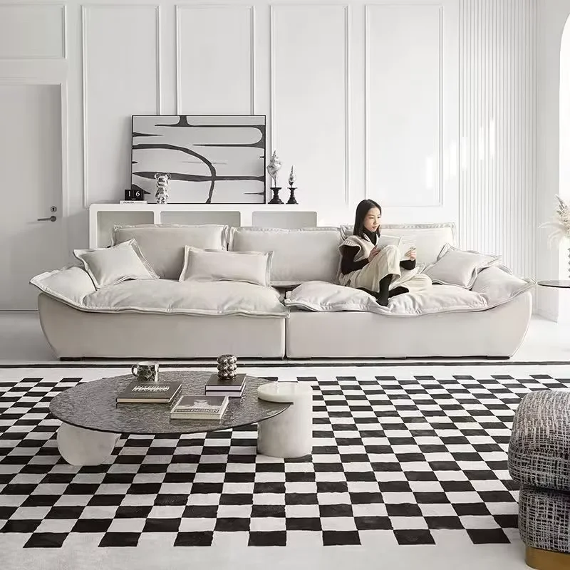 Minimalist Living Room Sofas European Italian Nordic Modern Recliner Sofas Designer Wooden Divano Soggiorno Home Furniture