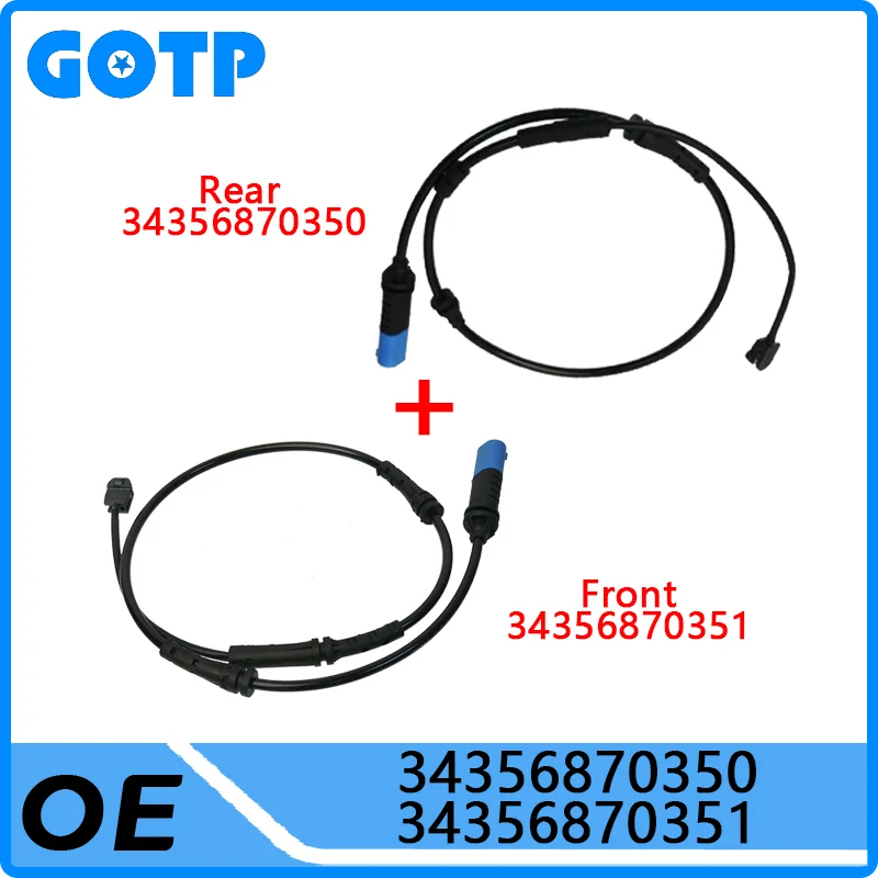 

GOTP Front Rear Axle Brake Pad Wear Sensor #34356870350 34356870351 For BMW X3 X4 G01 G02 G08 xDrive Replacement Parts