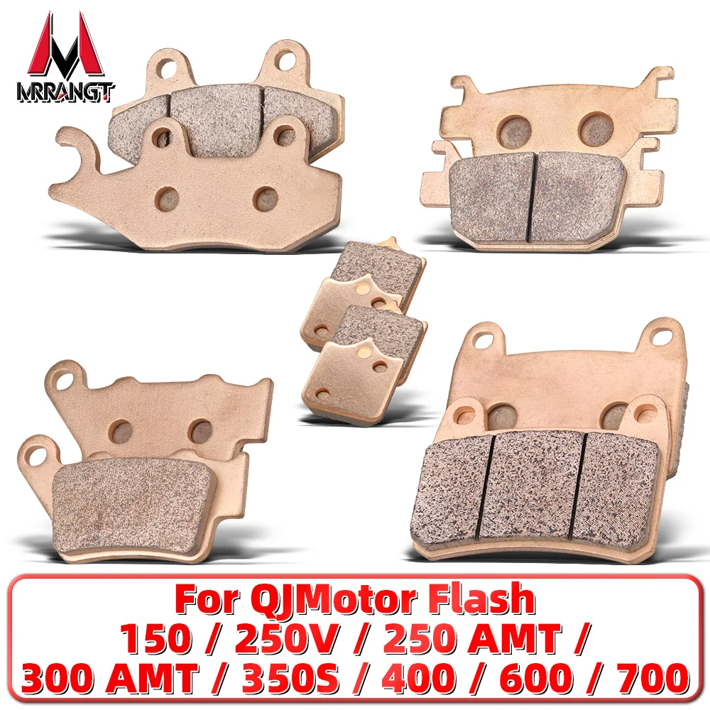 

MRRANGT Sintered Metal Brake Pads for QJMotor Flash 150 250 300 350 400 600 700 Cruiser Motorcycle Front Rear Set