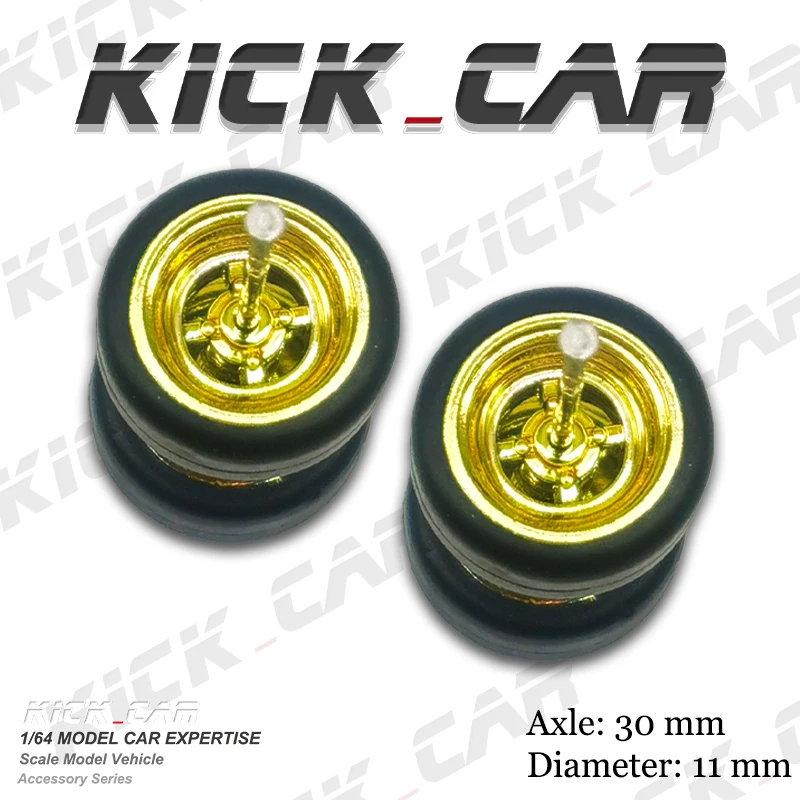 1/64 Model Car Miniature ABS Wheels Racing Style Parts Custom for Collection GT Toy Model Car Vehicle Hotwheels