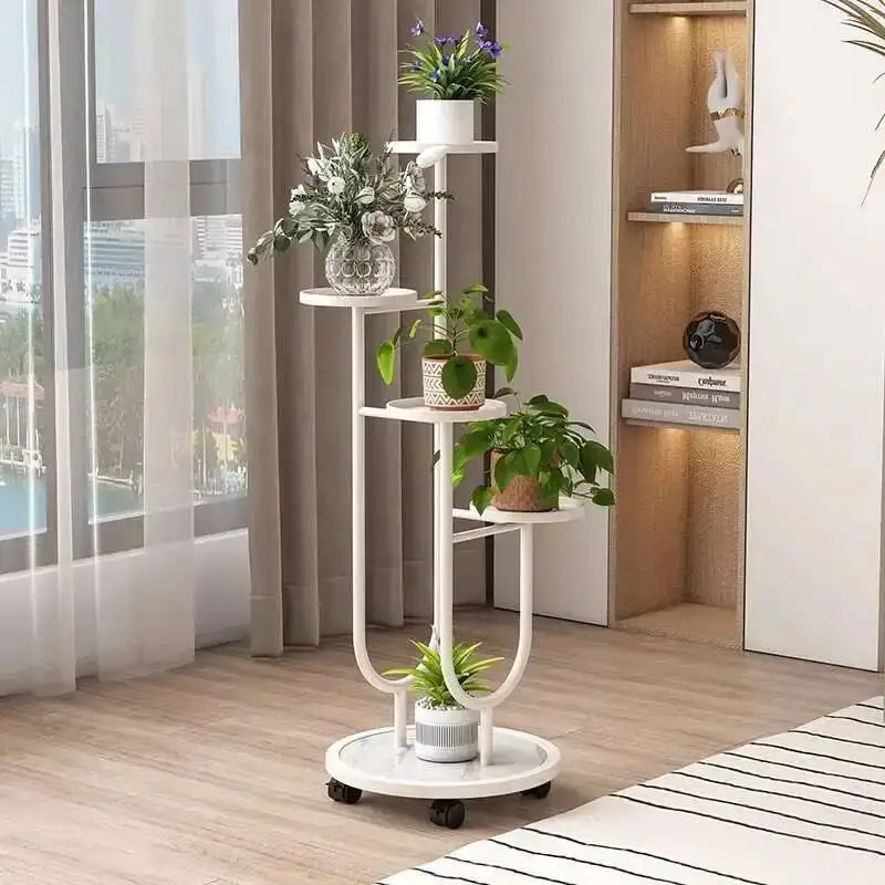 

Rack Simple Flower Aesthetics Living Modern Room Design Plant Display Shelf Wedding Decoration Art Planten Rek Home Furniture