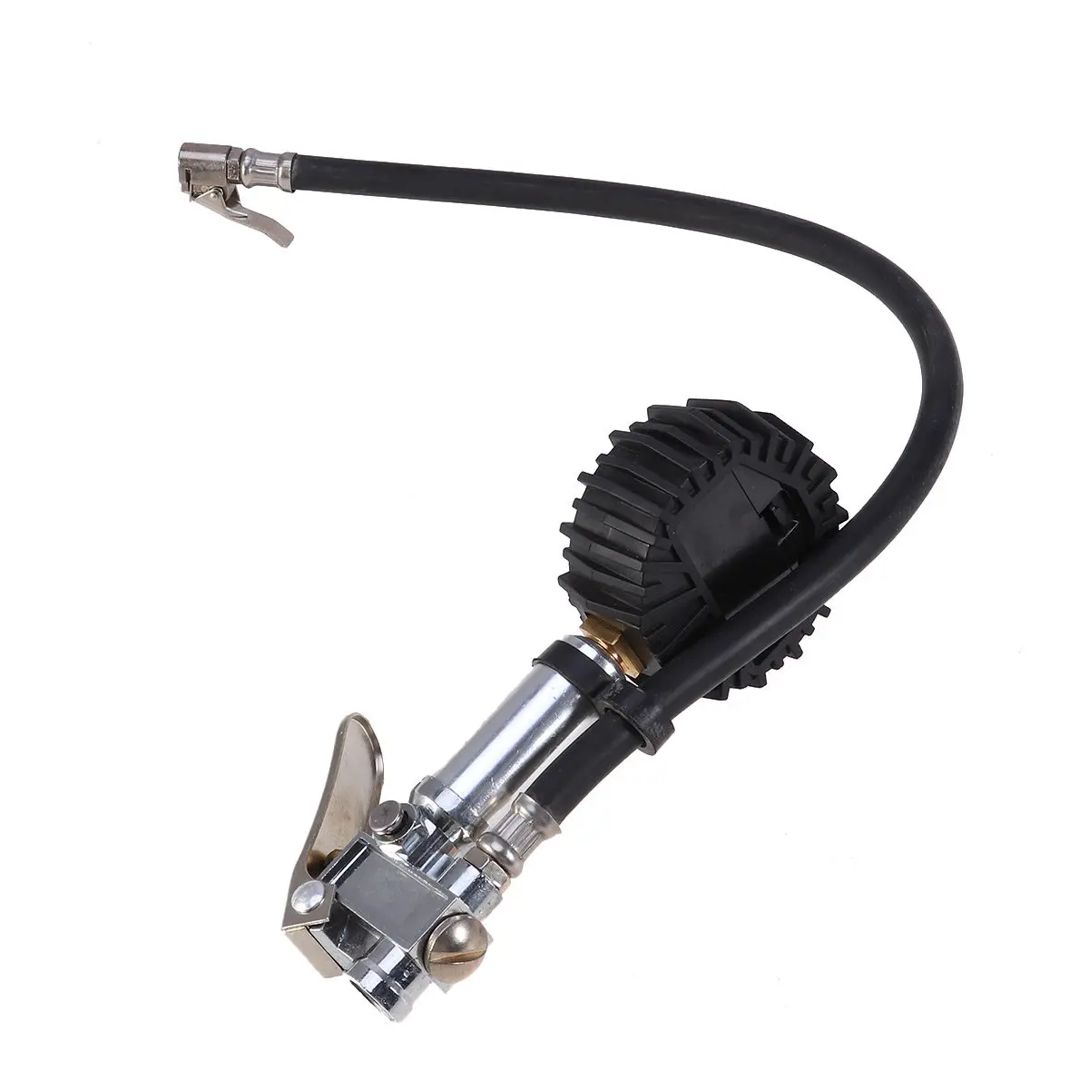 

Heavy Duty Digital Tire Pressure Gauge with Metal Chuck One Hand Operation for All Vehicles Accurate LCD Display LED Backlight