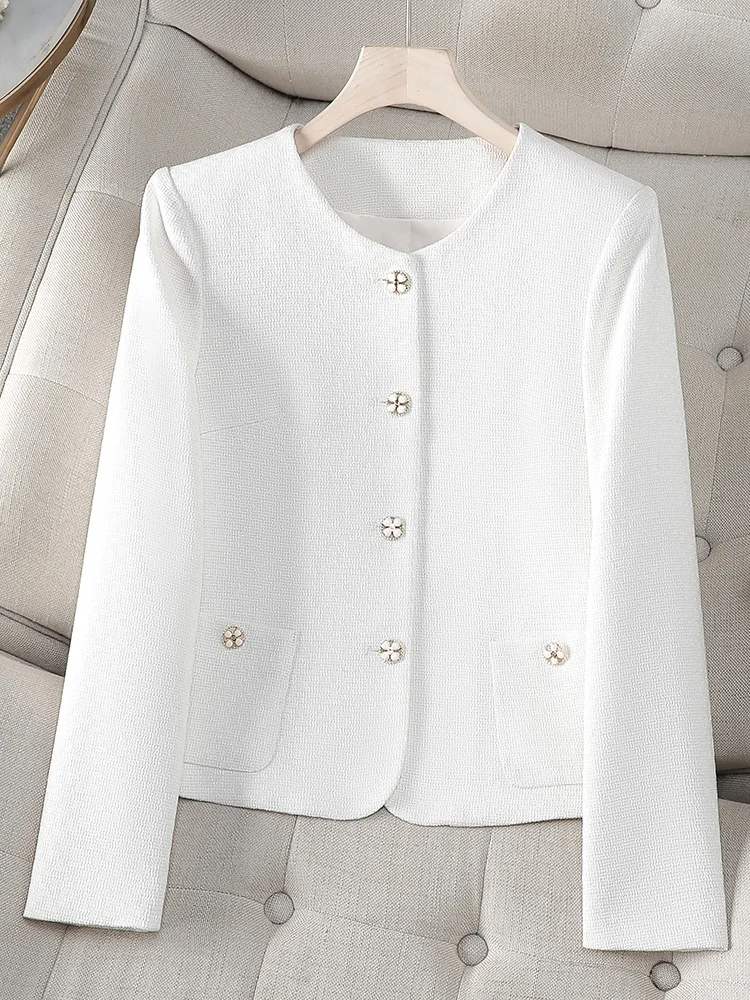 

Light purple suit for women2025New stylish and casual high-end jacket for petite individuals with long sleeves