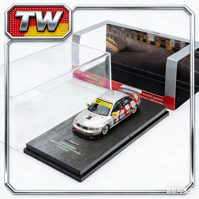 

Tarmac Works 1:64 Audi A4 Quattro Model for Macau Auto Show 1996 3# Alloy Cast Automobile Model， Adult Collectible Boys' Toy